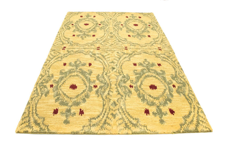 Alfombra de lana - 243 x 152 cm - amarillo