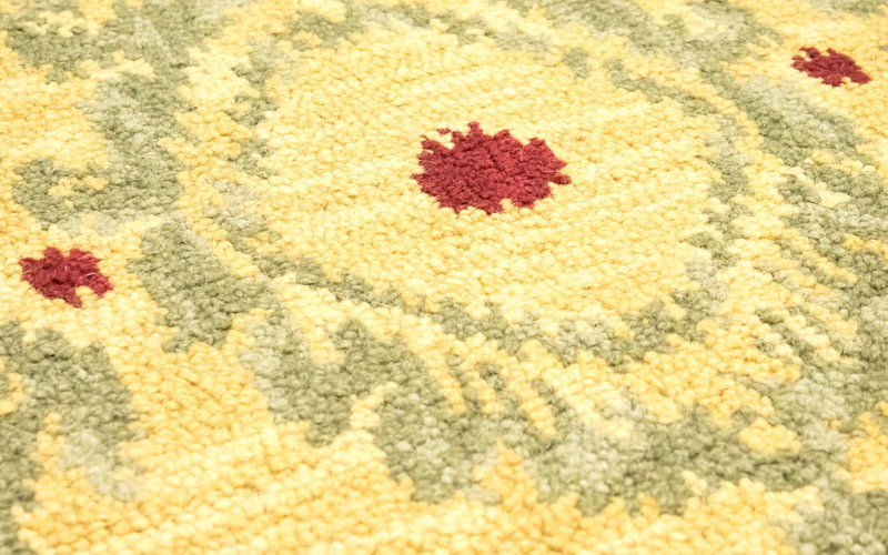 Alfombra de lana - 243 x 152 cm - amarillo