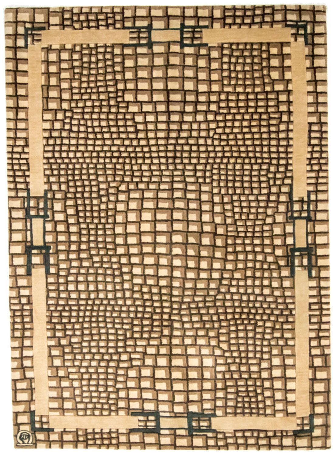 Alfombra de lana - 243 x 170 cm - multicolor