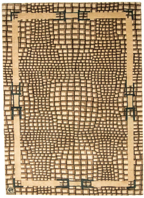 Alfombra de lana - 243 x 170 cm - multicolor