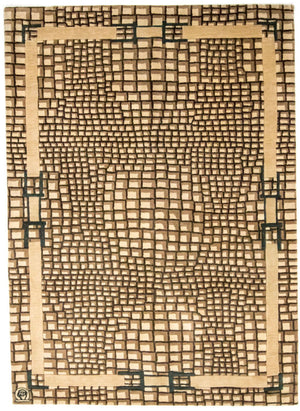 Alfombra de lana - 243 x 170 cm - multicolor