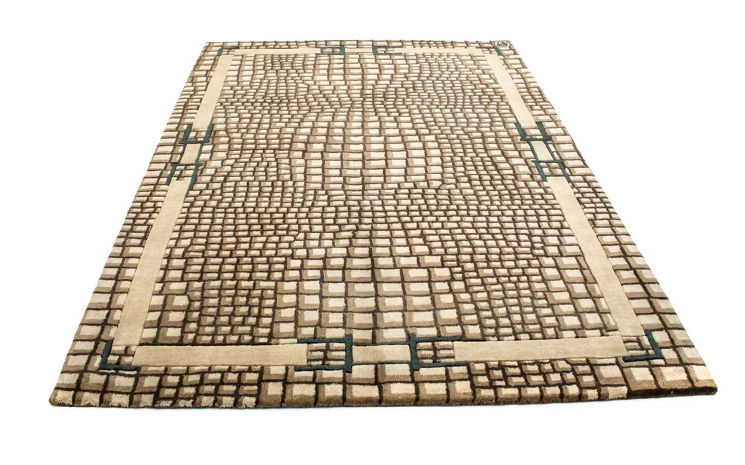 Alfombra de lana - 243 x 170 cm - multicolor