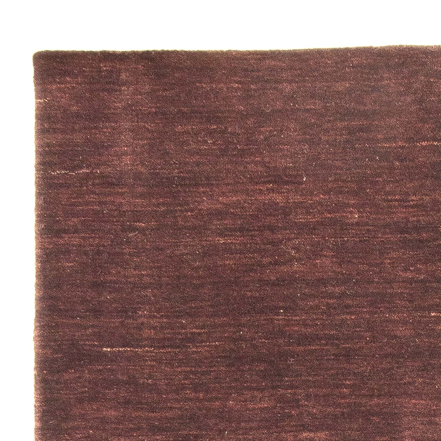 Alfombra Gabbeh - Loribaft Softy - 152 x 103 cm - marrón oscuro