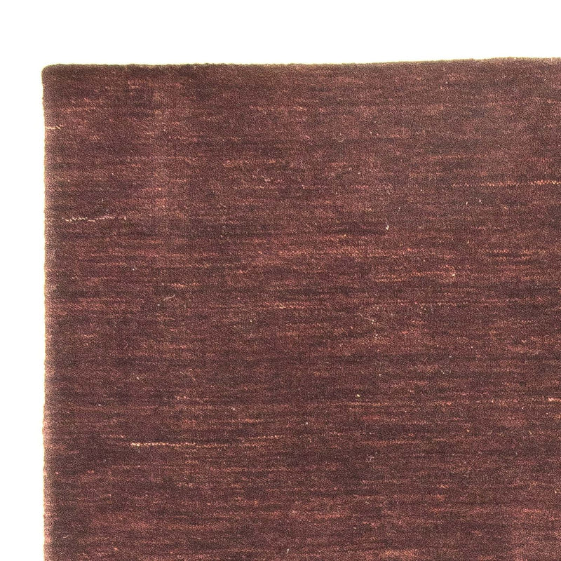 Alfombra Gabbeh - Loribaft Softy - 152 x 103 cm - marrón oscuro