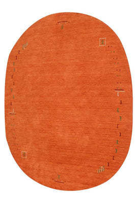 Alfombra Gabbeh - Indus redondo  - 200 x 200 cm - naranja