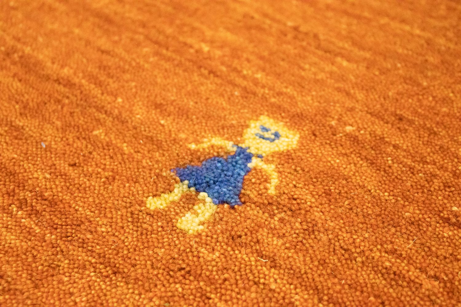 Alfombra Gabbeh - Indus cuadrado  - 250 x 250 cm - naranja