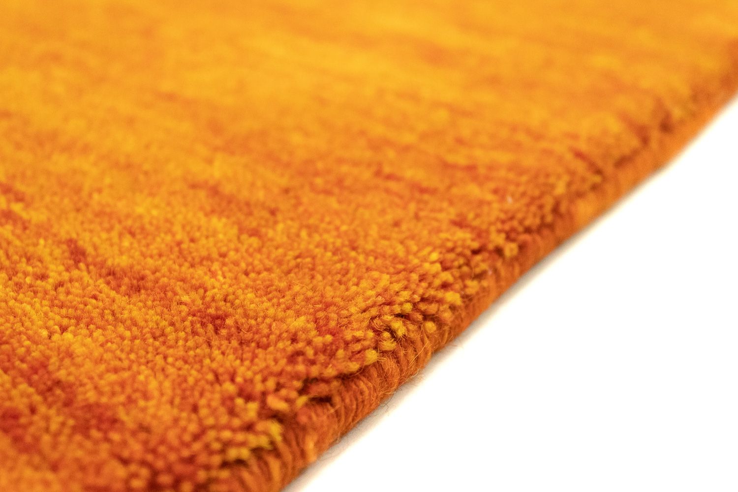 Alfombra de pasillo Alfombra Gabbeh - Indus - 350 x 80 cm - naranja