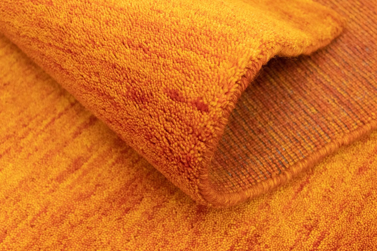 Alfombra de pasillo Alfombra Gabbeh - Indus - 350 x 80 cm - naranja