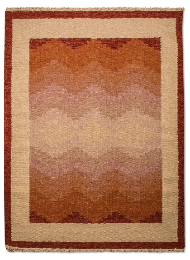 Alfombra Kelim - Tendencia - 200 x 140 cm - naranja