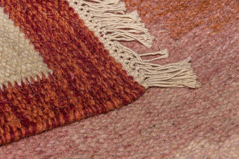 Alfombra Kelim - Tendencia - 200 x 140 cm - naranja