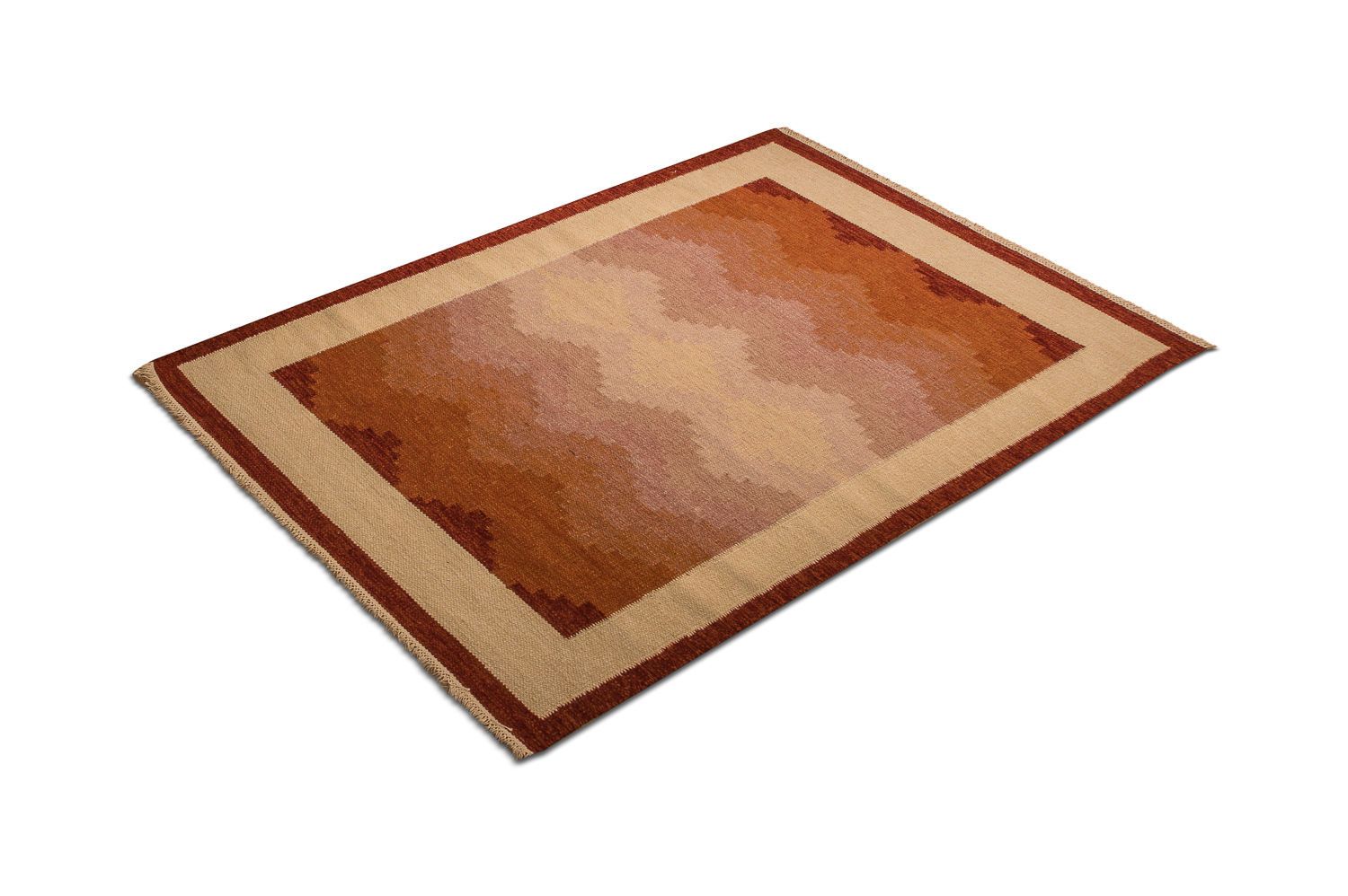 Alfombra Kelim - Tendencia - 200 x 140 cm - naranja