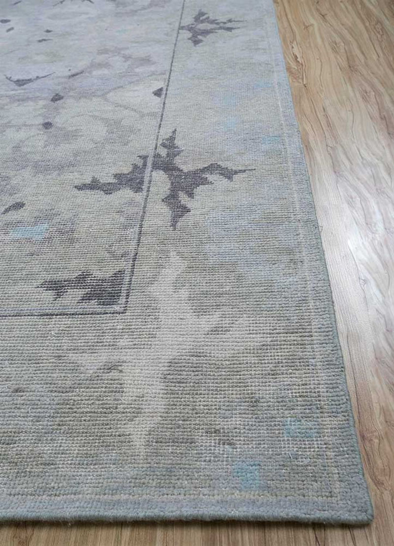 Alfombra de lana - 360 x 270 cm - plata