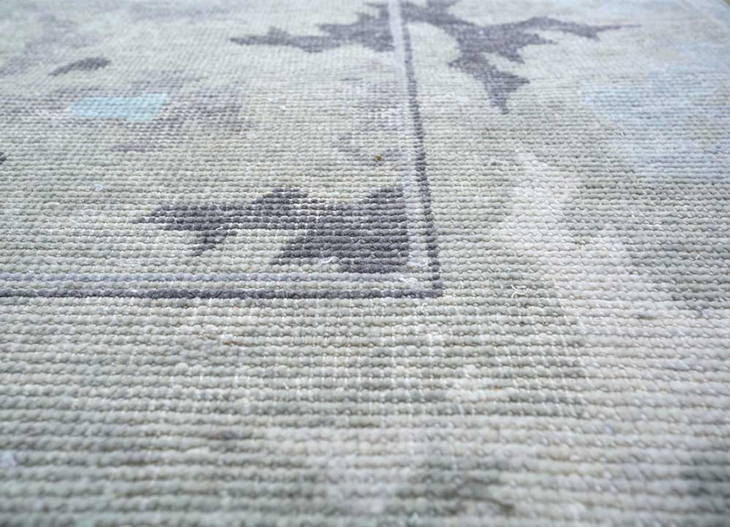 Alfombra de lana - 360 x 270 cm - plata