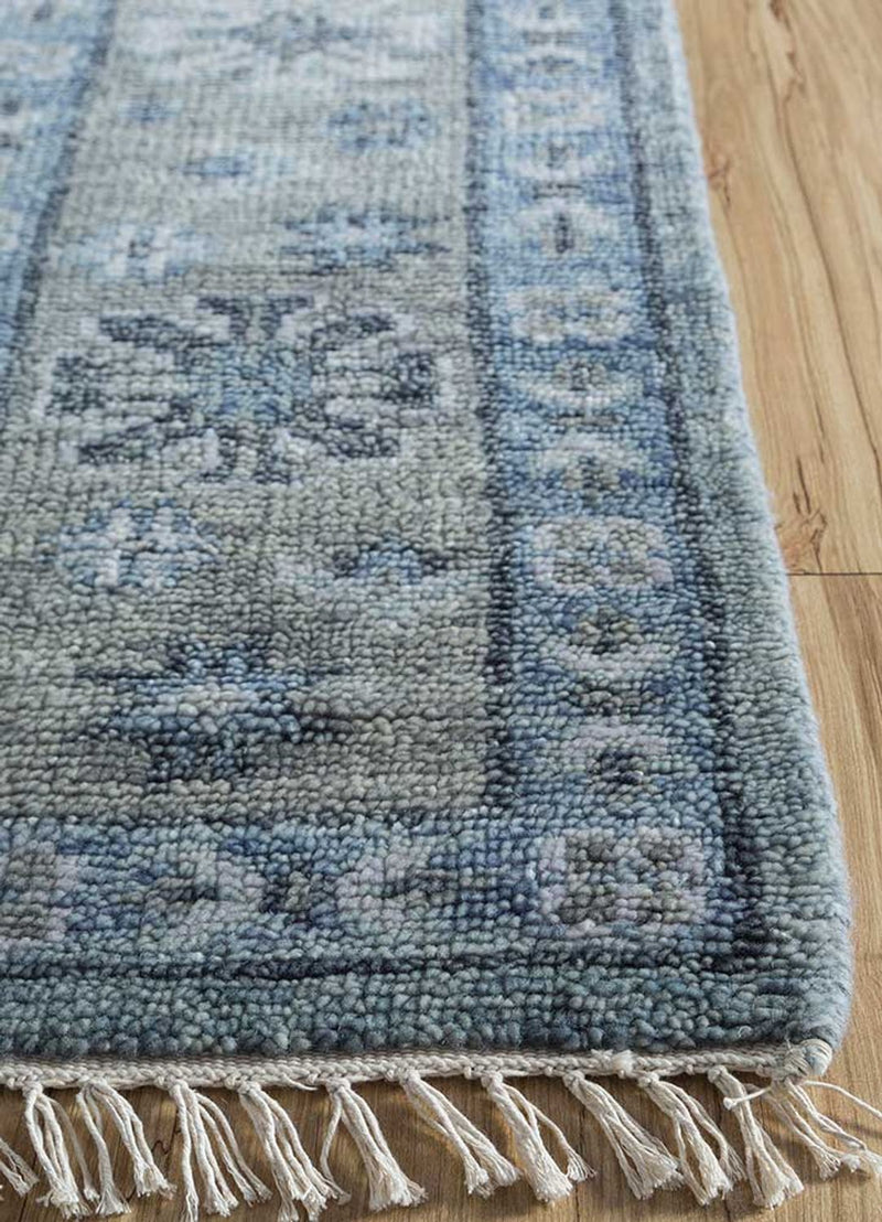 Alfombra de lana - 300 x 200 cm - azul oscuro