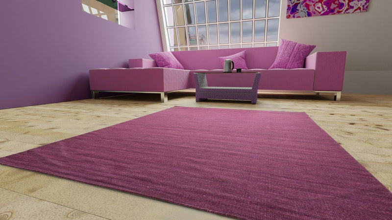 Alfombra Kelim - Tendencia - 160 x 90 cm - púrpura