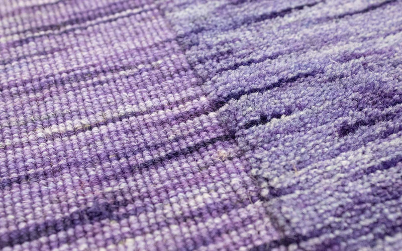 Alfombra de lana - 90 x 60 cm - púrpura