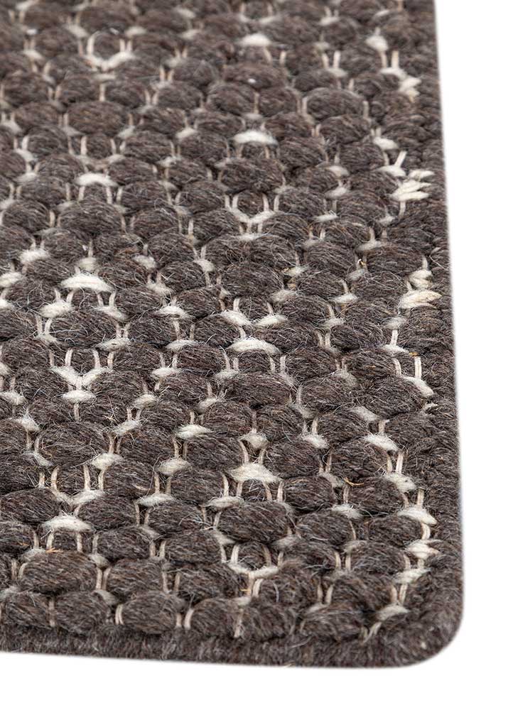 Alfombra de lana - 180 x 120 cm - antracita
