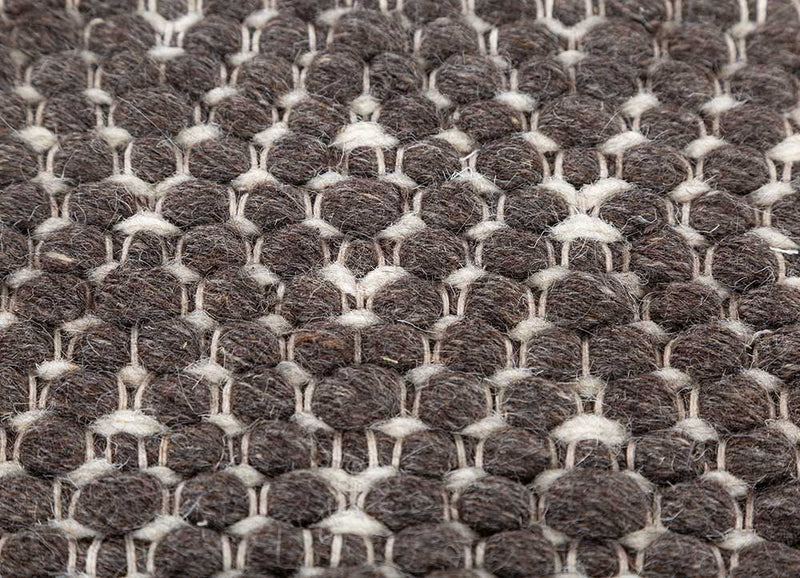 Alfombra de lana - 180 x 120 cm - antracita