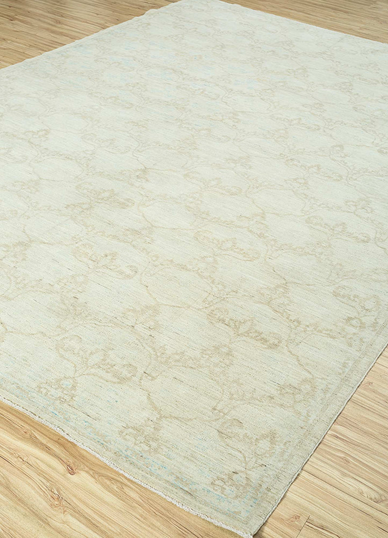 Alfombra de lana - 268 x 188 cm - crema