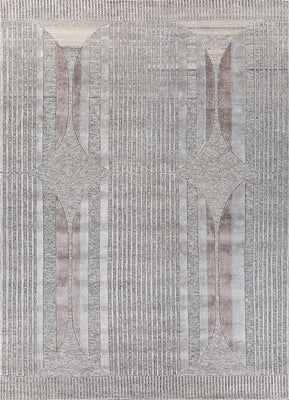 Alfombra de diseño - 270 x 180 cm - plata