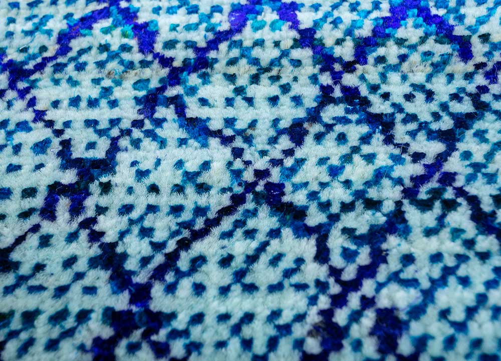 Alfombra de lana - 300 x 240 cm - azul claro