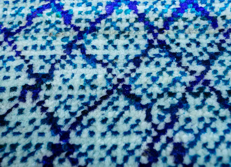 Alfombra de lana - 300 x 240 cm - azul claro
