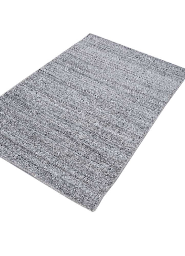Alfombra de viscosa - 120 x 75 cm - gris