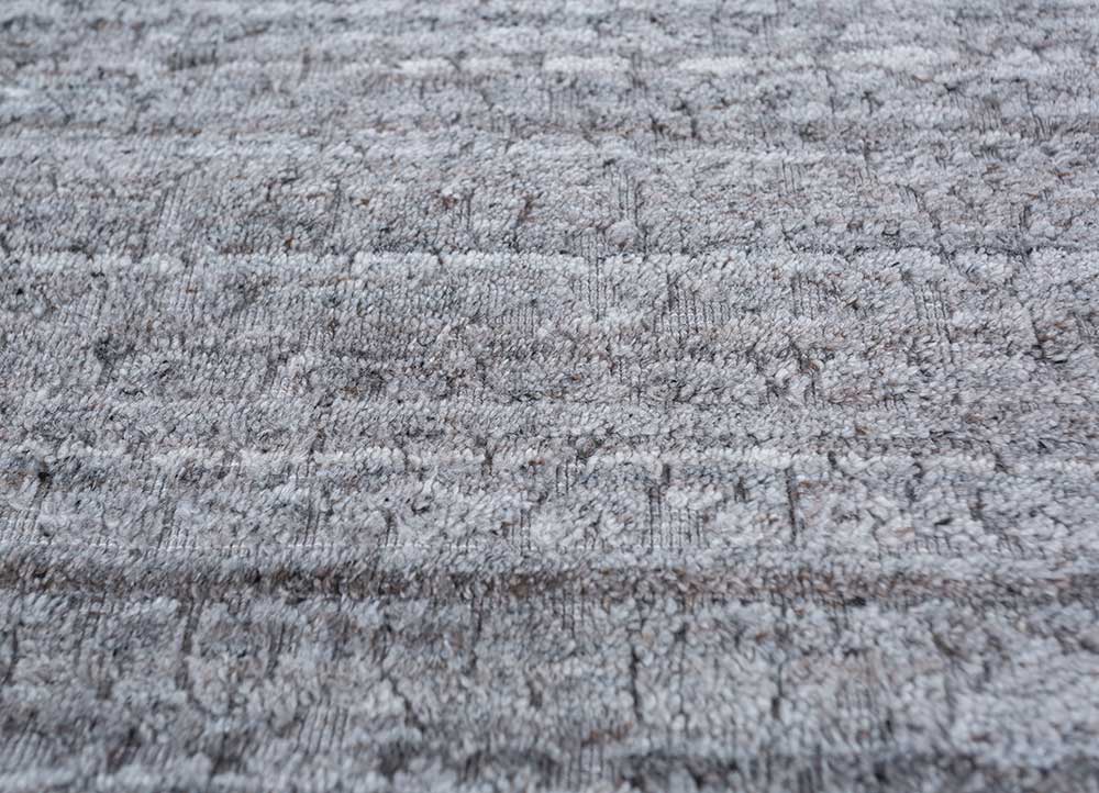 Alfombra de viscosa - 120 x 75 cm - gris