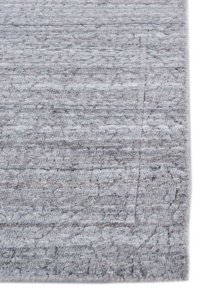 Alfombra de viscosa - 120 x 75 cm - gris