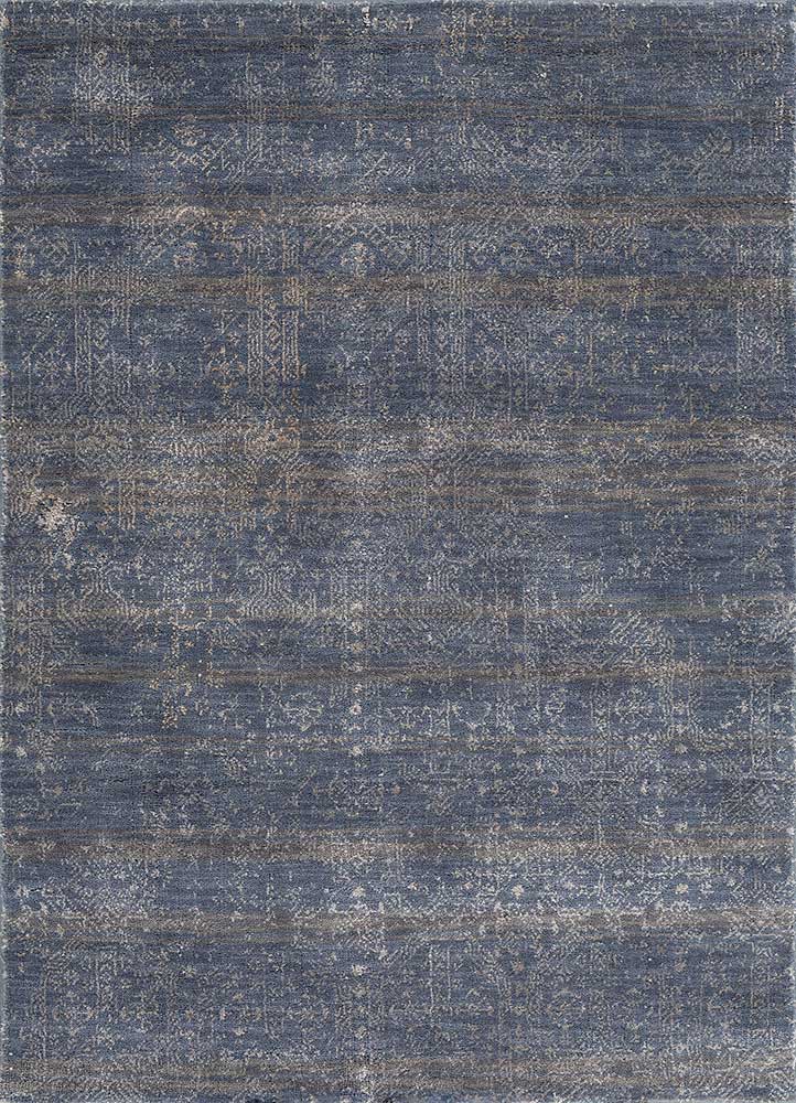 Alfombra de lana - 150 x 90 cm - azul oscuro