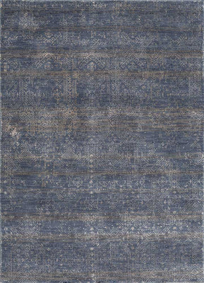 Alfombra de lana - 150 x 90 cm - azul oscuro