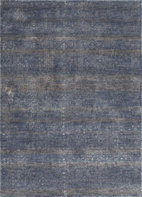 Alfombra de lana - 150 x 90 cm - azul oscuro