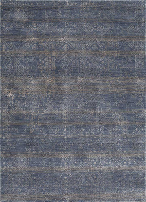 Alfombra de lana - 150 x 90 cm - azul oscuro
