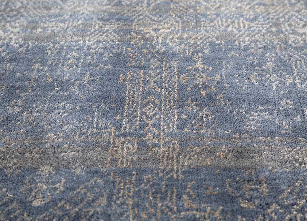 Alfombra de lana - 150 x 90 cm - azul oscuro
