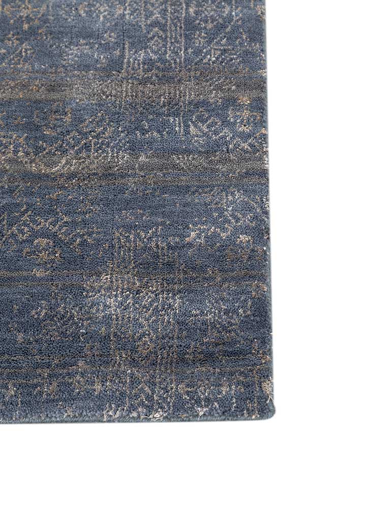 Alfombra de lana - 150 x 90 cm - azul oscuro