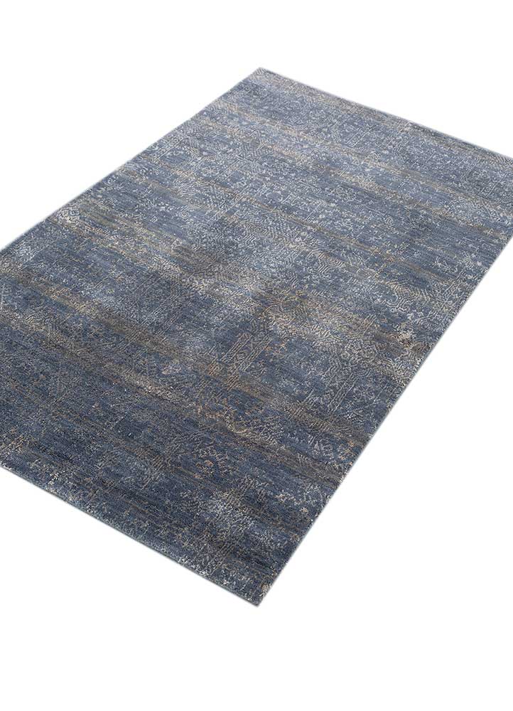 Alfombra de lana - 150 x 90 cm - azul oscuro
