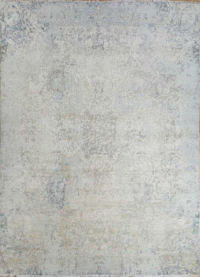 Alfombra de lana - 298 x 235 cm - plata