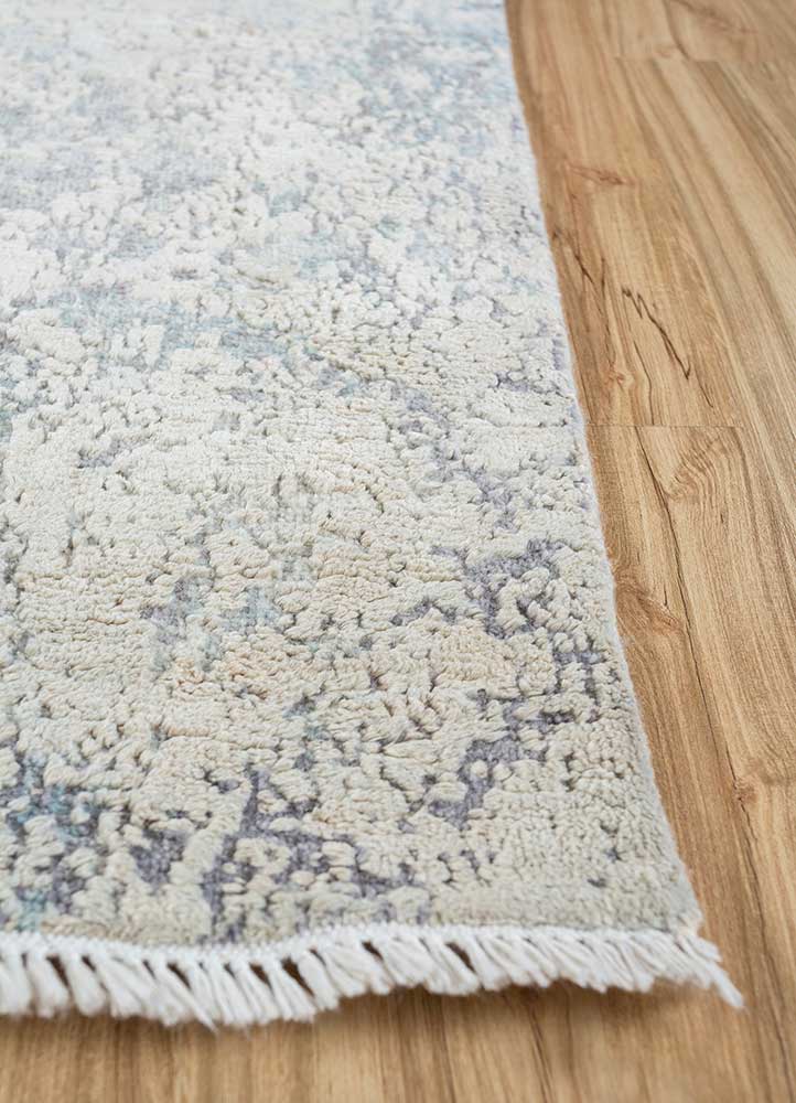 Alfombra de lana - 298 x 235 cm - plata