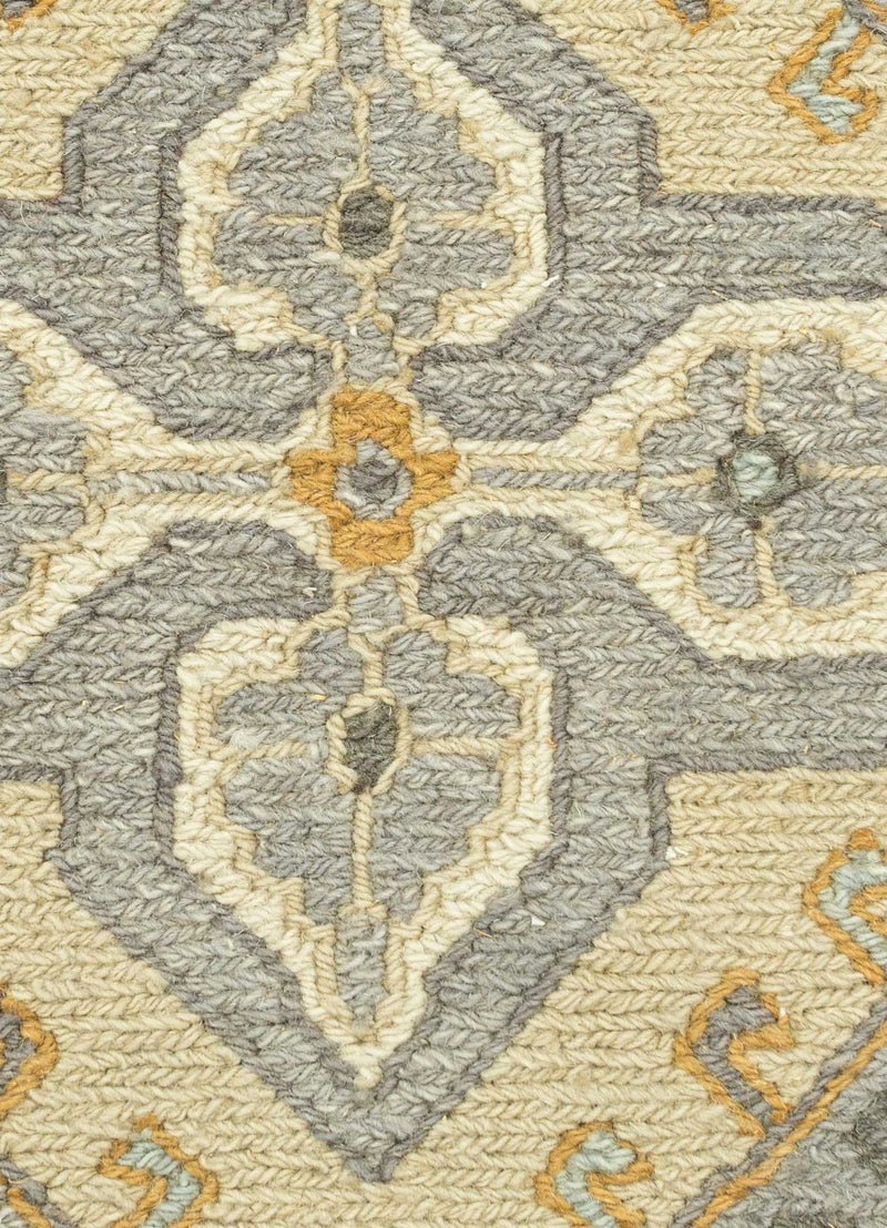 Alfombra de lana - 90 x 60 cm - verde oliva