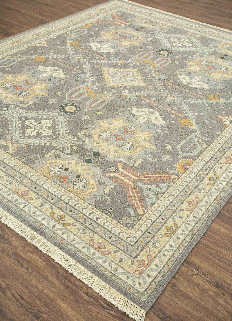 Alfombra de lana - 90 x 60 cm - verde oliva