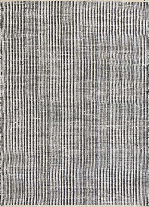 Alfombra de sisal - 240 x 150 cm - blanco y negro