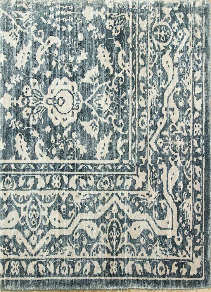 Alfombra de viscosa - 90 x 60 cm - verde menta