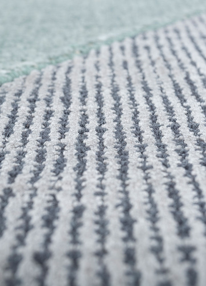 Alfombra moderna - 228 x 163 cm - azul claro
