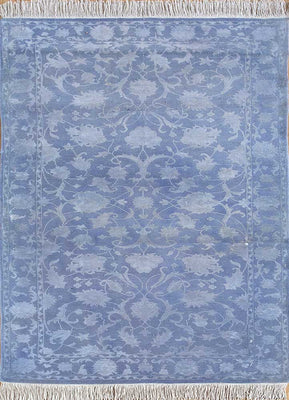 Alfombra de lana - 150 x 75 cm - azul marino