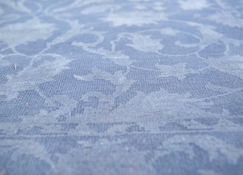 Alfombra de lana - 150 x 75 cm - azul marino
