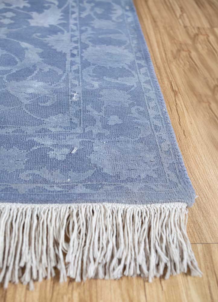 Alfombra de lana - 150 x 75 cm - azul marino