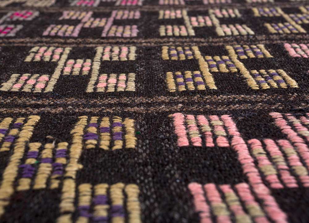 Alfombra de lana - 228 x 120 cm - púrpura