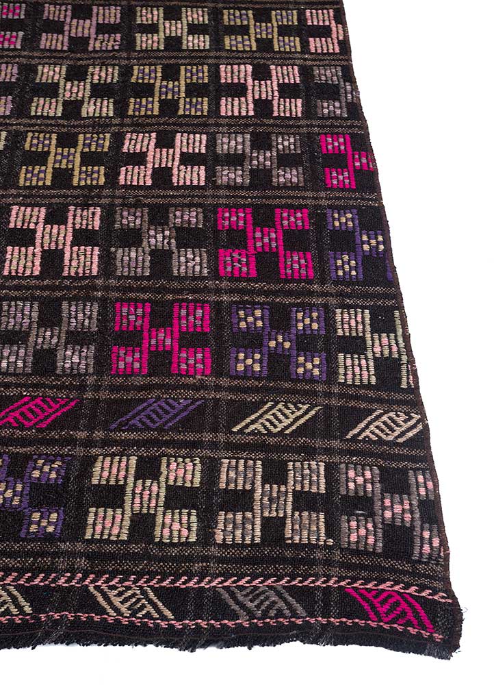 Alfombra de lana - 228 x 120 cm - púrpura