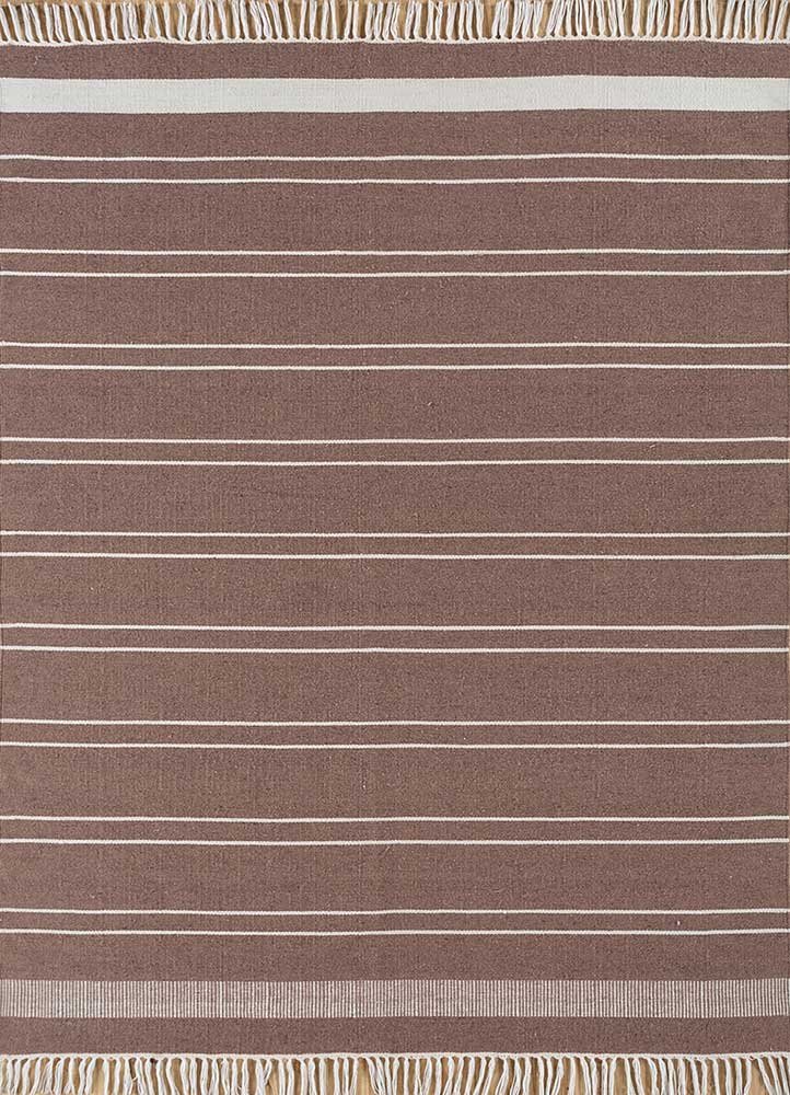 Alfombra de lana - 225 x 150 cm - camello oscuro