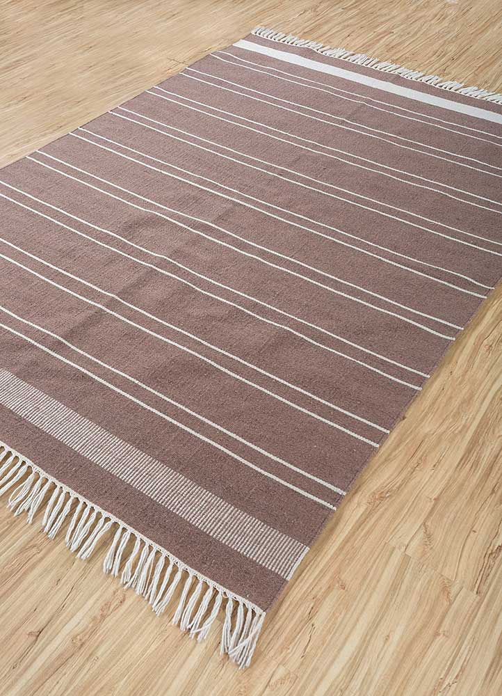 Alfombra de lana - 225 x 150 cm - camello oscuro
